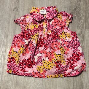 Floral Pink and Yellow Kids Shirt
